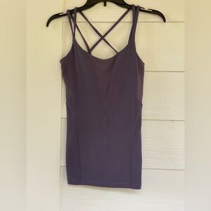 LULULEMON Women's Purple Strappy Top SZ 6